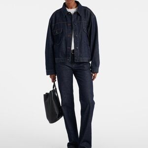 NWT The Row Dark Blue Jean Ness Jacket Size Large